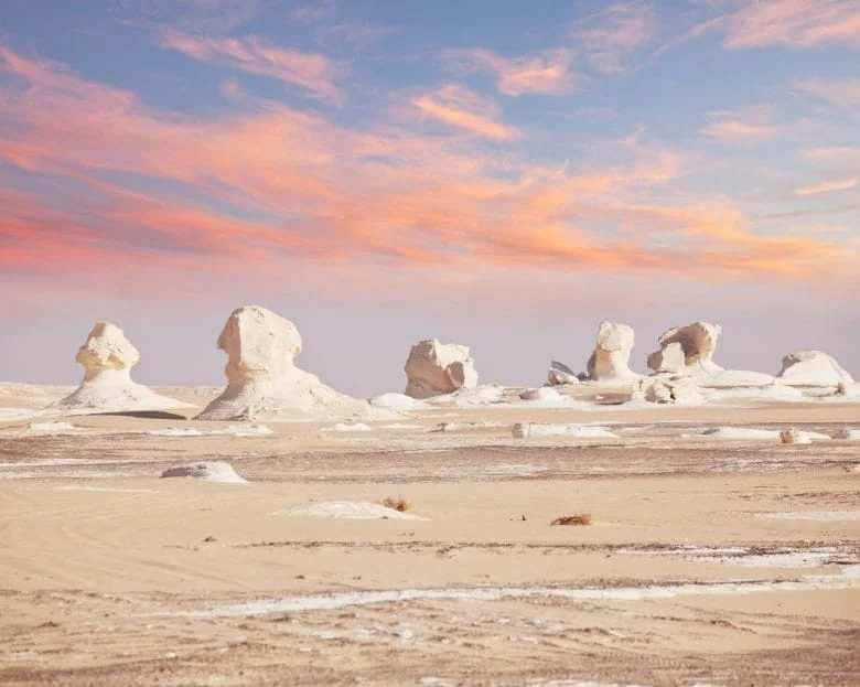 Camping in White Desert National Park Egypt