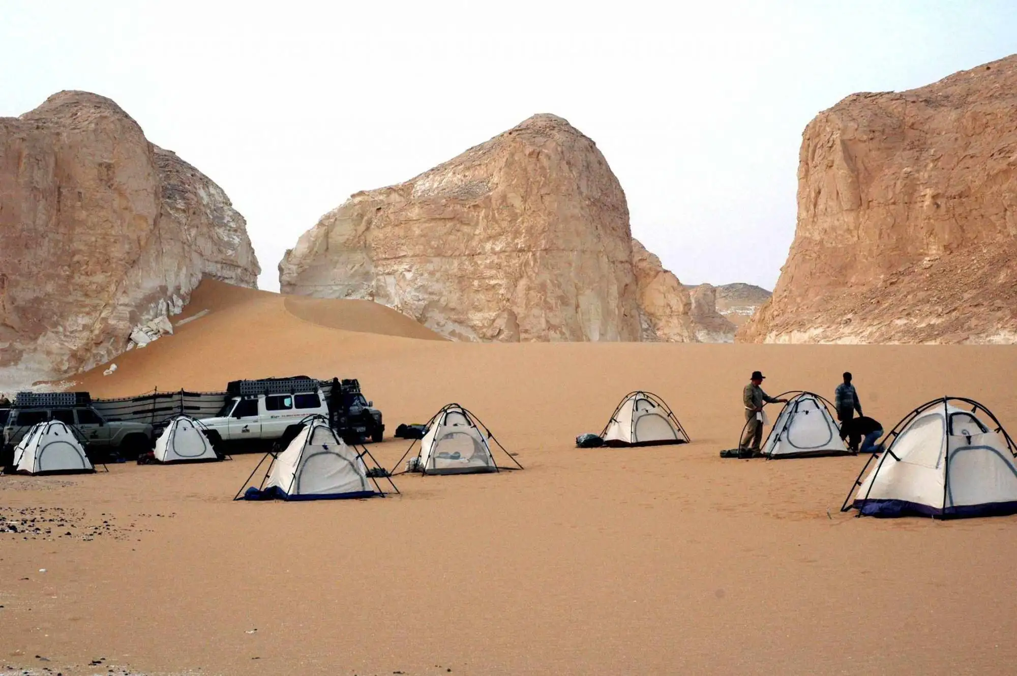 White Desert National Park Camping Adventure Egypt