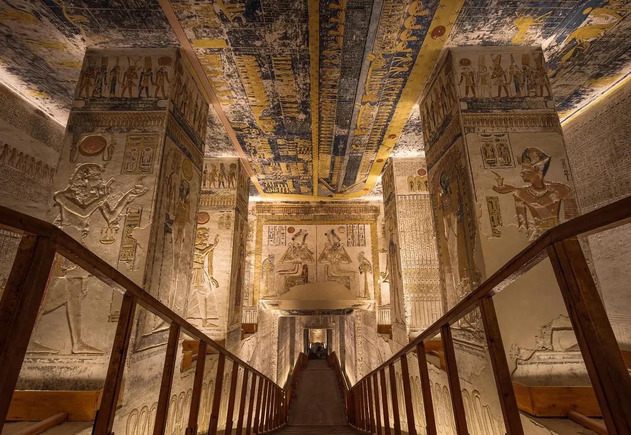 Valley of the Kings in Luxor, Egypt, ancient royal burial site carved