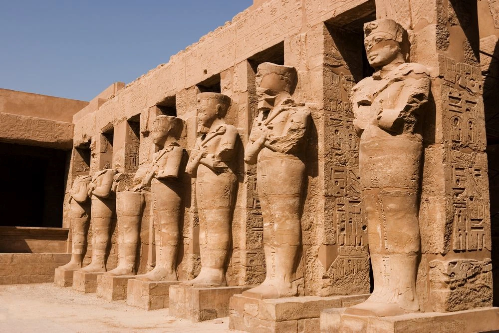 Karnak Temple in Luxor, Egypt, vast ancient Egyptian temple complex