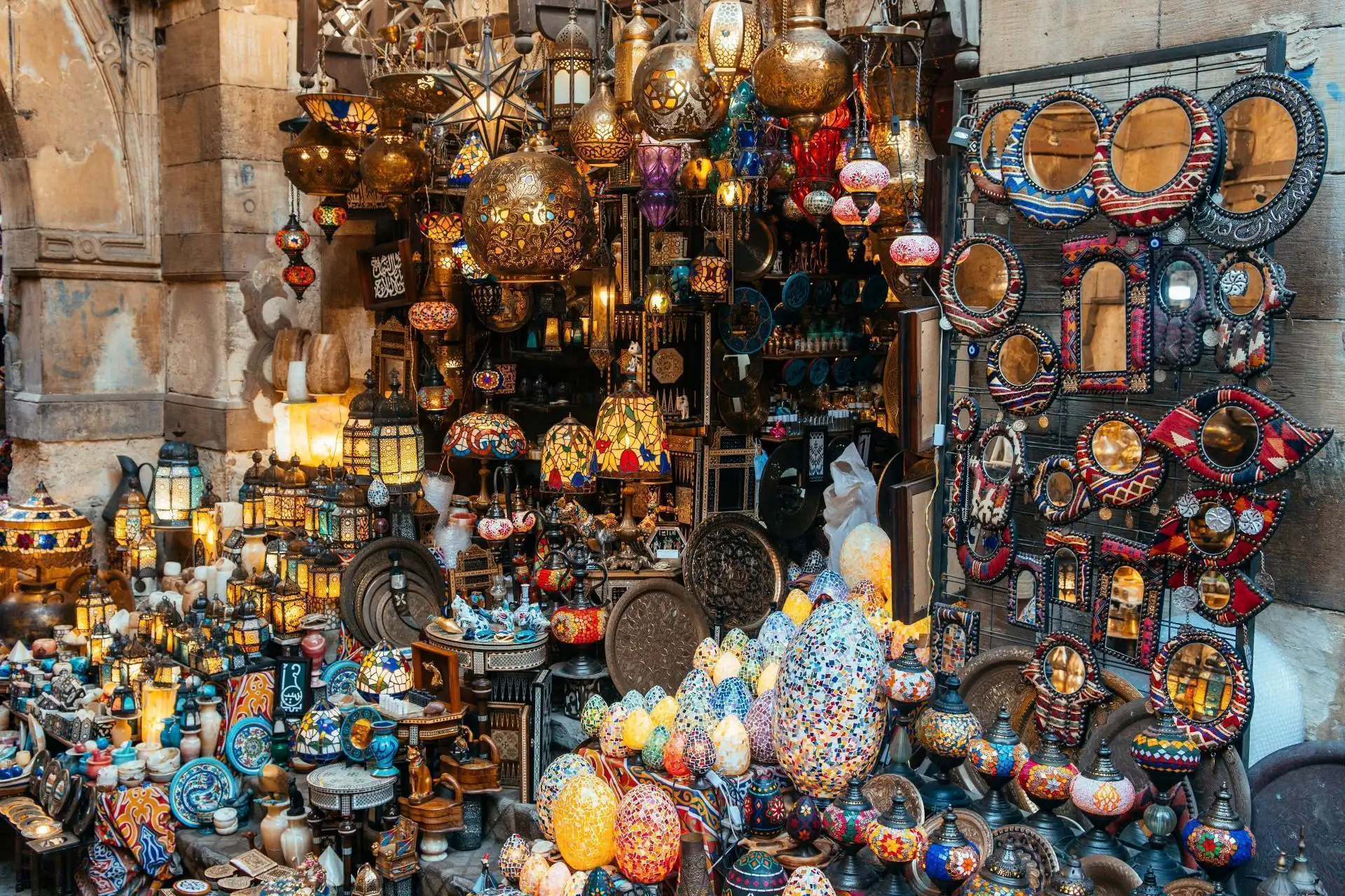 Visit Khan El Khalili Bazaar on a classic tours experience in Cairo